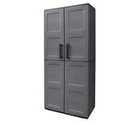 Armario resina alto 68x37x169 cm. color gris oscuro