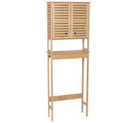 Armario superior sanitario o Wc 2 puertas bambú mdf con estante - trinidad