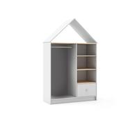 Armario vestidor juvenil misty cloud blanco - oak soft 110 x 180 x 45 cm