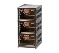 Armario Zapatero - 106,6 cm | Almacenamiento de poliestireno - organizadora Plegable de Resistente con 3 - 6 Niveles, 1,7 - 3,6 kg de Peso, Resistente al Polvo y Ahorra Espacio, Ideal