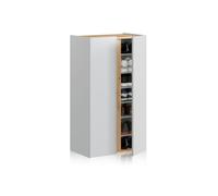 Armario zapatero eitan blanco artik (blanco mate) - roble nodi 56,6 x 102 x 35 cm 56.6 cm