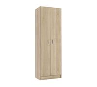 Armario zapatero multiusos roble canadian 59 x 180 x 37 cm