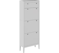 Armario zapatero Vicco Aron Blanco 60 x 153 cm 3 compartimentos, Model 54259