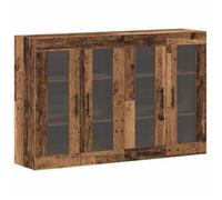Armarios De Pared 2 Uds. Madera Envejecida 69,5 X 34 X 90 Cm Vidaxl