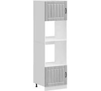 Armarios para horno 2 uds Kalmar gris sonoma madera ingeniería