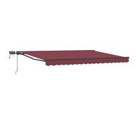 vidaXL Marco manual para toldo con luces LED, 4,5 x 3 metros