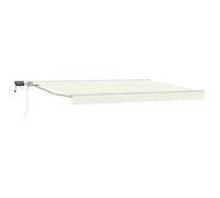 Armazón De Toldo Manual Con Leds Crema Y Blanco 4,5 X 3 M Vidaxl