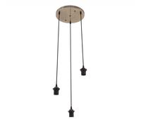 Armazon plafon nia 3xe27 cuero regx30x30cm