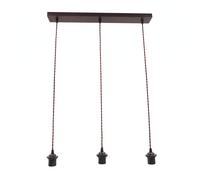 Armazon regleta nia 3xe27 marron reggx60x6cm