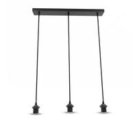 Armazon regleta nia 3xe27 negro regx60x6cm