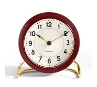Arne Jacobsen Clocks Despertador AJ Station. rojo rojo