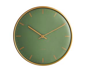 Arne Jacobsen Clocks Reloj AJ City Hall Verde. Ø21 cm