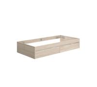 Aro de cama lago con 2 cajones natural 40x96x195 cm