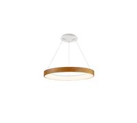 Mantra Iluminación Lámpara colgante LED inteligente Niseko II, Ø 50 cm, color madera, CCT