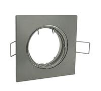 Aro embellecedor bombilla gu10 cuadrado mate electro dh 12.672/bc/z/ni