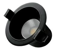ARO LED EMPOTRABLE 7W CCT ANTIDESLUMBRAMIENTO COLOR NEGRO - Iluminación eficiente para espacios interiores y exteriores, reduce deslumbramiento.