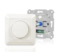 Aroidful Interruptor regulador de intensidad LED 220V-240V | para bombillas LED de 5 W-400 W, regulable, interruptor de atenuación, protección segura, sin ruido