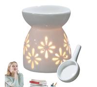 Arom - Vela de té de cerámica, quemador de hueco, calentador de fusión perfumado, sala de aromaterapia para dormitorios, salas de estudio y espacios para crear un ambiente agradable