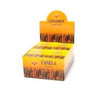 AROMASENSES | Conos de Incienso Sac Canela | Caja Completa 12 Cajitas de 10 Conos | Incluye Quemador de Conos | Aroma Dulce | Yoga y Bienestar