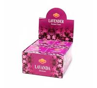 AROMASENSES | Conos de Incienso Sac Lavanda | Caja Completa 12 Cajitas de 10 Conos | Incluye Quemador de Conos | Aroma Floral | Descanso y Meditación