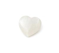 AROMASENSES | Corazón de Selenita Natural | Piedra Decorativa para Reiki, Meditación y Limpieza Energética | Mineral Espiritual y Decoración Esotérica