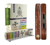 Aromasenses.- Incienso 7 Chakras Blanco Tribal Soul - 12 cajitas con 16 Gramos Cada una - Excelente Aroma y Calidad + 1 Tablilla Aromasenses (7 Chakras Blanco)