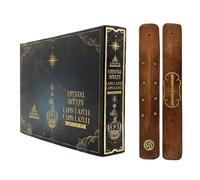 Aromasenses | Incienso Aroma Crystal Lapislazuli + 1 Tablilla Aromasenses | Minerales Esotéricos | Caja Completa de 12 Cajetillas de Incienso + 12 Cajitas con Minerales Lapislazuli | Purificación