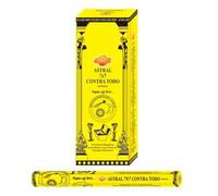 AROMASENSES | Incienso Astral 7x7 contra Todo Sac | Pack de Incienso de La India, Caja de 6 Tubos Hexagonales con 20 Varillas C/U | Mezcla Sagrada de Siete Hierbas para Limpieza Energética