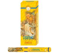 Aromasenses Incienso Fortuna Hexagonal Sac - Caja de 6 Tubos con 120 Varillas | Atracción de Buena Suerte, Prosperidad y Energía Positiva | Aromático, Esotérico y Duradero