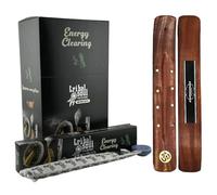 Aromasenses.- Incienso Limpieza Energetica Tribal Soul - 12 cajitas con 16 Gramos Cada una - Excelente Aroma y Calidad + 1 Tablilla Aromasenses (Limpieza ENERGETICA)