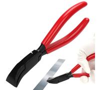 AROMUJOY Alicates plegables, 45°, alicates para chapa ancha, 22 mm, acero al carbono con mango antideslizante, herramienta para doblar y pulir chapas, rojo