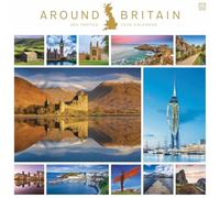 Around Britain Square Wall Calendar 2026
