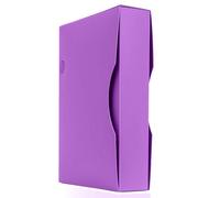 Arpan Cuaderno de exhibición A4 morado con 150 bolsillos, carpeta de almacenamiento de archivos con fundas de plástico, carpeta de plástico A4 para documentos, informes, obras de arte, proyectos, 1