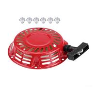 Arrancador de retroceso para generador 2KW 168F Motor Manual Pull Cord Asamblea con mango y núcleo de rueda de nylon pieza de repuesto