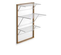 Arredamenti Italia Tendedero de Pared Karim, Madera - Cerrable - 16 m tendedero Extensible - Acabado Cereza Ar-It el corazón de la Madera