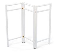 Arredamenti Italia Toallero Plegable y Extensible 110 FISAR, de Haya Maciza (Blanco)