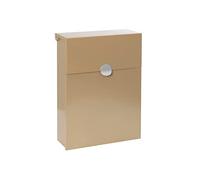 Arregui Buzón exterior metálico personalizable, iridium - plata, din a4 - 37 x 26,8 x 10 cm