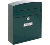 ARREGUI BUZON EXTERIOR VERDE E5733 ACERO COMPACT Renueva la entrada de tu hogar con este elegante buzón verde de acero. ¡Protege tu correo y dale un toque de color a tu fachada!