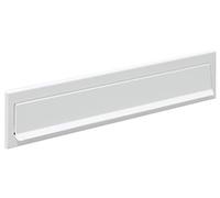 ARREGUI C613 Bocacartas Maxi de Acero para Puertas o Verjas en el Exterior, Bocacartas Exterior, Boca de 32,5 x 3 cm, Resistente a la Intemperie, Medidas 34,6 x 7,5 cm, Blanco
