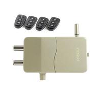 Arregui Cerradura de seguridad invisible CI10D-AL alarma sonora, 4 mandos, antirrobo, dorado