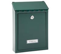 Arregui Buzón exterior Civic E5723-C – Acero, Tamaño S (DIN A5), fácil instalación, verde