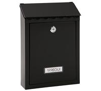 Arregui Buzón exterior Civic E5724-C – Acero, Tamaño S (DIN A5), Fácil de instalar – Negro