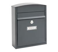 ARREGUI Compact E5735 Buzón Exterior de Acero Tamaño S (Correo DIN A5) | Buzón de Pared Pequeño | Buzón de Correo Individual | Antilluvia | Fácil de Instalar | Antracita