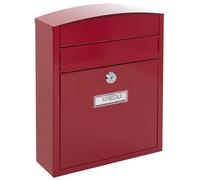 ARREGUI Compact E5736 Buzón Exterior de Acero Tamaño S (Correo DIN A5) | Buzón de Pared Pequeño | Buzón de Correo Individual | Antilluvia | Fácil de Instalar | Rojo