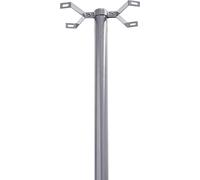 Arregui Soporte vertical D-USA/PL para buzón americano 133 cm acero plata fácil de instalar