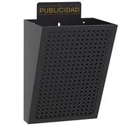 Arregui Cesta de publicidad de acero E2301 7,5 L 30,5 x 22 x 19 cm Negro