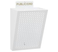 Arregui Cesta publicitaria E2304 de acero 7,5 L 30,5 x 22 x 19 cm Blanco