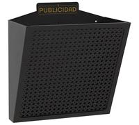 Arregui Cesta de publicidad E2311 Acero 11 L 30,5×32×19 cm Negro