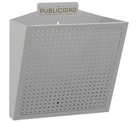 Arregui Cesta de publicidad E2312 – Acero, 11 L, 30,5 x 32 x 19 cm – Plata