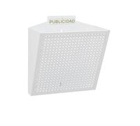 Arregui Cesta de publicidad de acero E2314 11 L 30,5 x 32 x 19 cm Blanco